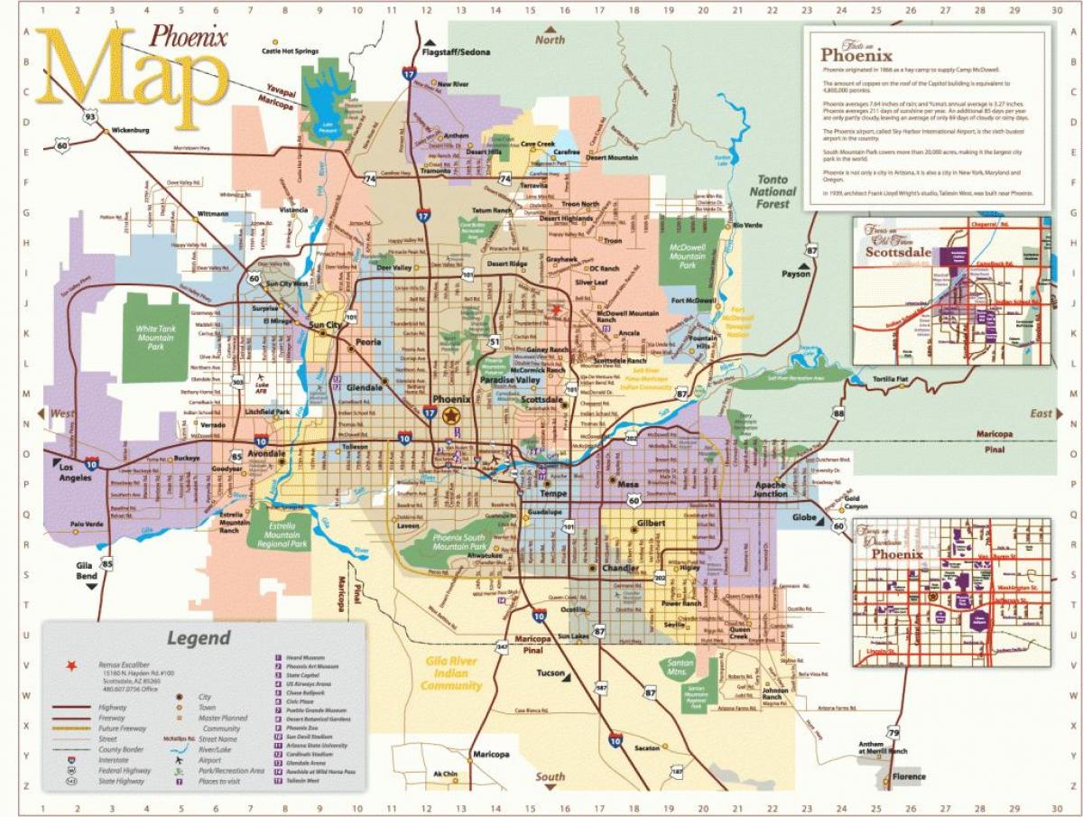 Phoenix-busz útvonalak térkép