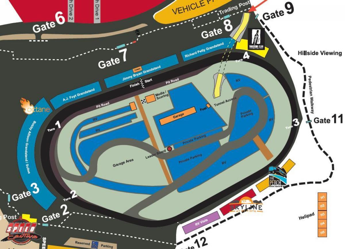 Phoenix raceway térkép