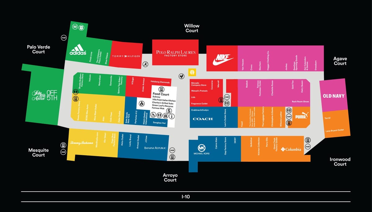 Phoenix prémium outlet térkép
