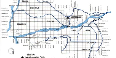Phoenix-csatorna rendszer térképen