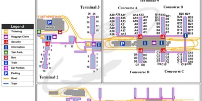 Térkép Phoenix sky harbor repülőtér
