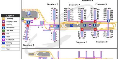 Sky harbor repülőtéri terminál térkép