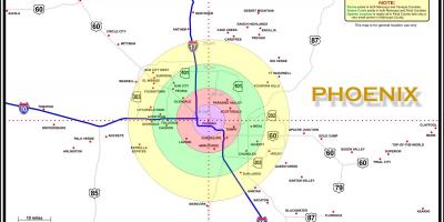Térkép a Phoenix terület