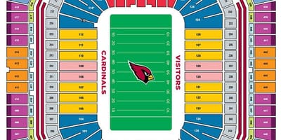 Térkép university of Phoenix stadionban